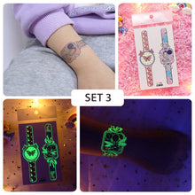Load image into Gallery viewer, Children's Watch Racing Cartoon Luminous Tattoos Stickers