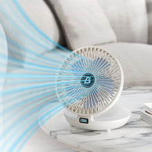 Load image into Gallery viewer, Portable Mini Desktop Fan, USB Rechargeable Adjustable Wall-Mount Fan