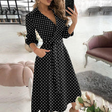 Load image into Gallery viewer, V-neck Printed Dress