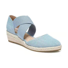 Load image into Gallery viewer, Hemp Rope Wedge Sandals