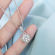 Load image into Gallery viewer, To My Soulmate Sparkling Round Created Necklace