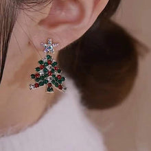 Load image into Gallery viewer, Christmas Tree Stud Earrings