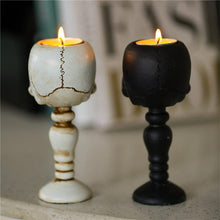 Load image into Gallery viewer, Cubic Skull Pillar Candle Holder