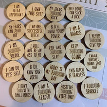 Load image into Gallery viewer, Mini Sweary Affirmation Discs