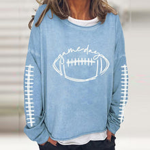 Load image into Gallery viewer, Women&#39;s Gameday Football Lover Casual Long-Sleeve T-Shirt