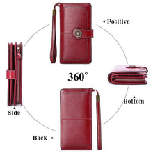 Load image into Gallery viewer, Long retro phone wallet -Cow Leather