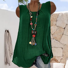 Load image into Gallery viewer, Comfortable Casual Round Neck Sleeveless T-Shirt