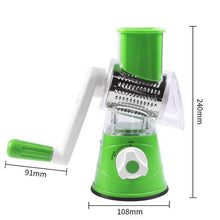 Load image into Gallery viewer, 3 in 1 Rotary Cheese Grater Vegetable Slicer