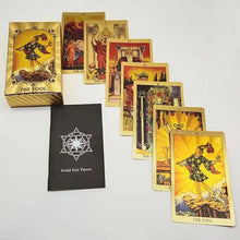 Load image into Gallery viewer, 🔮Explore the Mystical World of Tarot Gold Foil Tarot🔮