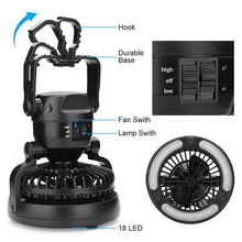 Load image into Gallery viewer, Portable Camping Lantern with Ceiling Fan