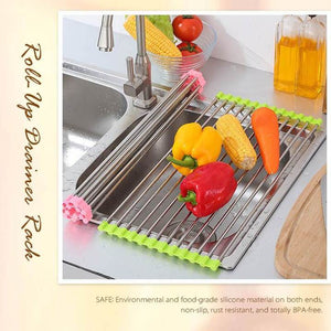 Multipurpose Rolling Rack Drying Mat Over The Sink