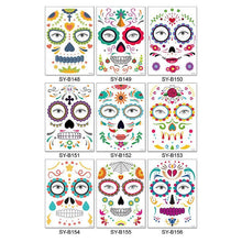 Load image into Gallery viewer, Halloween Prank Makeup Temporary Tattoo（10pcs）
