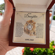 Load image into Gallery viewer, To My Daughter Love Knot Necklace