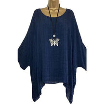 Load image into Gallery viewer, Solid Color Batwing Casual Loose T-shirt