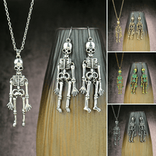 Load image into Gallery viewer, Retro Skeleton Man Necklace
