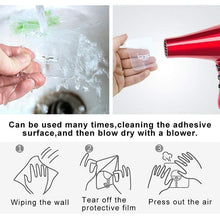 Load image into Gallery viewer, Hirundo® Waterproof Reusable Seamless Sticky Transparent Frosted Hooks