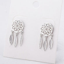 Load image into Gallery viewer, Dreamcatcher Crystal Charm Earrings