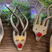 Load image into Gallery viewer, Funny Fork Reindeer Ornament
