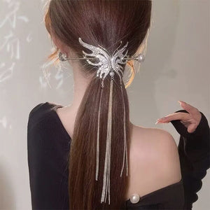 Butterfly Pearl Tassel Hairpin