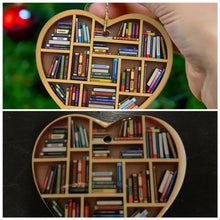 Load image into Gallery viewer, Cute Book Lovers Heart Ornament Bookshelf Decoration