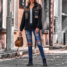 Load image into Gallery viewer, Paneled Contrast Loose Jacket