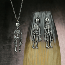 Load image into Gallery viewer, Retro Skeleton Man Necklace