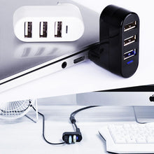 Load image into Gallery viewer, Mini Rotatable 3-Port USB Hub