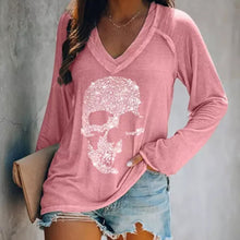 Load image into Gallery viewer, Retro Skull Long Sleeve Shirts