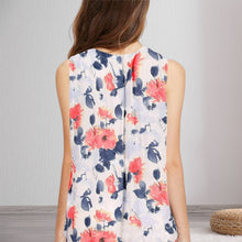Load image into Gallery viewer, Loose Floral Print V-Neck Tank Top T-Shirt