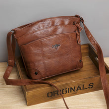 Load image into Gallery viewer, Soft Leather Messenger Multi Pocket Large Capacity Shoulder Bag
