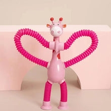 Load image into Gallery viewer, Telescopic suction cup giraffe toy