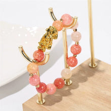 Load image into Gallery viewer, 3D Hard Gold 99 Obsidian Sand Gold Pixiu Bracelet🤩