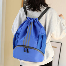 Load image into Gallery viewer, Large Nylon Drawstring Pocket Backpack