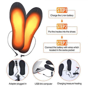 USB Heated Insole Foot Warmers