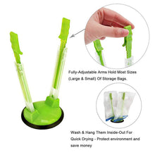 Load image into Gallery viewer, Hands-Free Food Storage Bags Clip Racks Holder