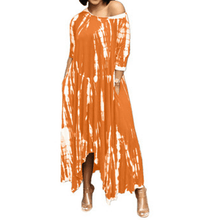 Load image into Gallery viewer, Irregular Dress withTtie-dye Print