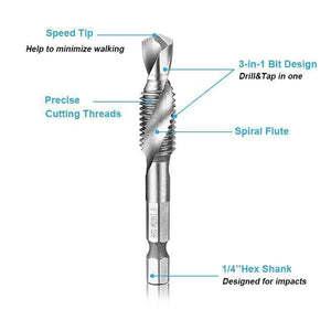 Metric Tap Drill Bits