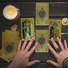 Load image into Gallery viewer, 🔮Explore the Mystical World of Tarot Gold Foil Tarot🔮