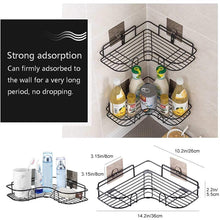 Load image into Gallery viewer, Drill Free Shelf- Adhesive Metal Corner Storage Rack