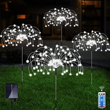 Load image into Gallery viewer, Waterproof  Solar Garden Fireworks Lamp