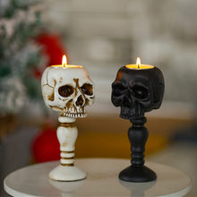 Load image into Gallery viewer, Cubic Skull Pillar Candle Holder