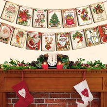 Load image into Gallery viewer, Vintage Style Christmas Banner