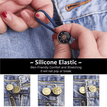 Load image into Gallery viewer, Jeans Retractable Button