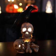Load image into Gallery viewer, Resin Skeleton Decoration Light &amp; Skull Crow Light
