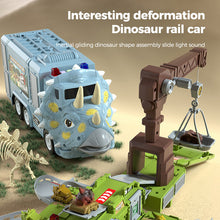 Load image into Gallery viewer, 🦖New Dinosaur Transforming Engineering Truck Track Toy Set