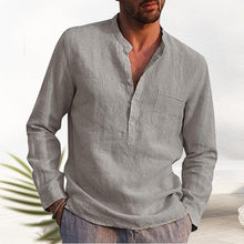 Load image into Gallery viewer, V-neck Linen Shirt
