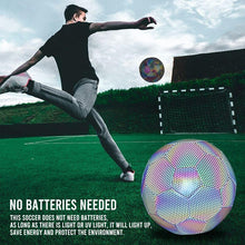Load image into Gallery viewer, Reflective Luminous Soccer Ball