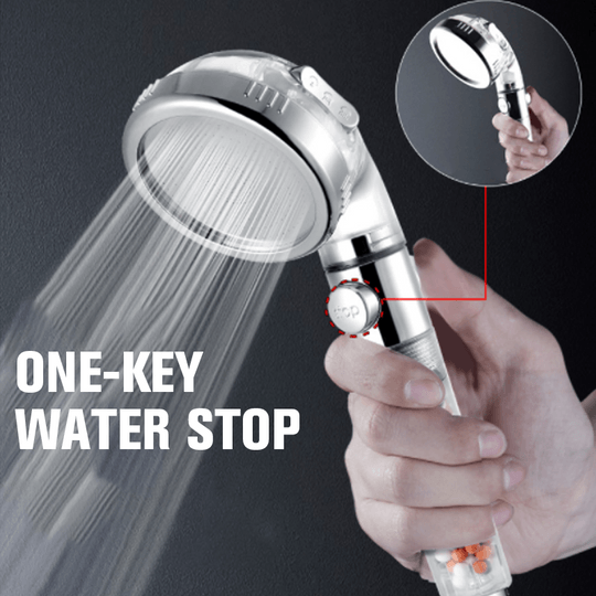 3 Mode High-Pressure Ionic Filtration Water Saving Shower Head