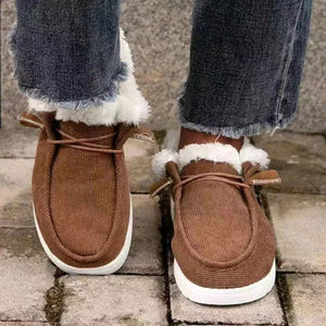 Women Winter Plus Velvet Thick Flat Loafers