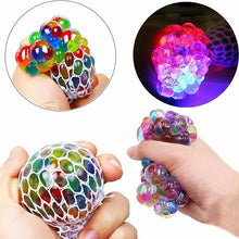 Load image into Gallery viewer, Rainbow Squeeze Ball Mesh Ball